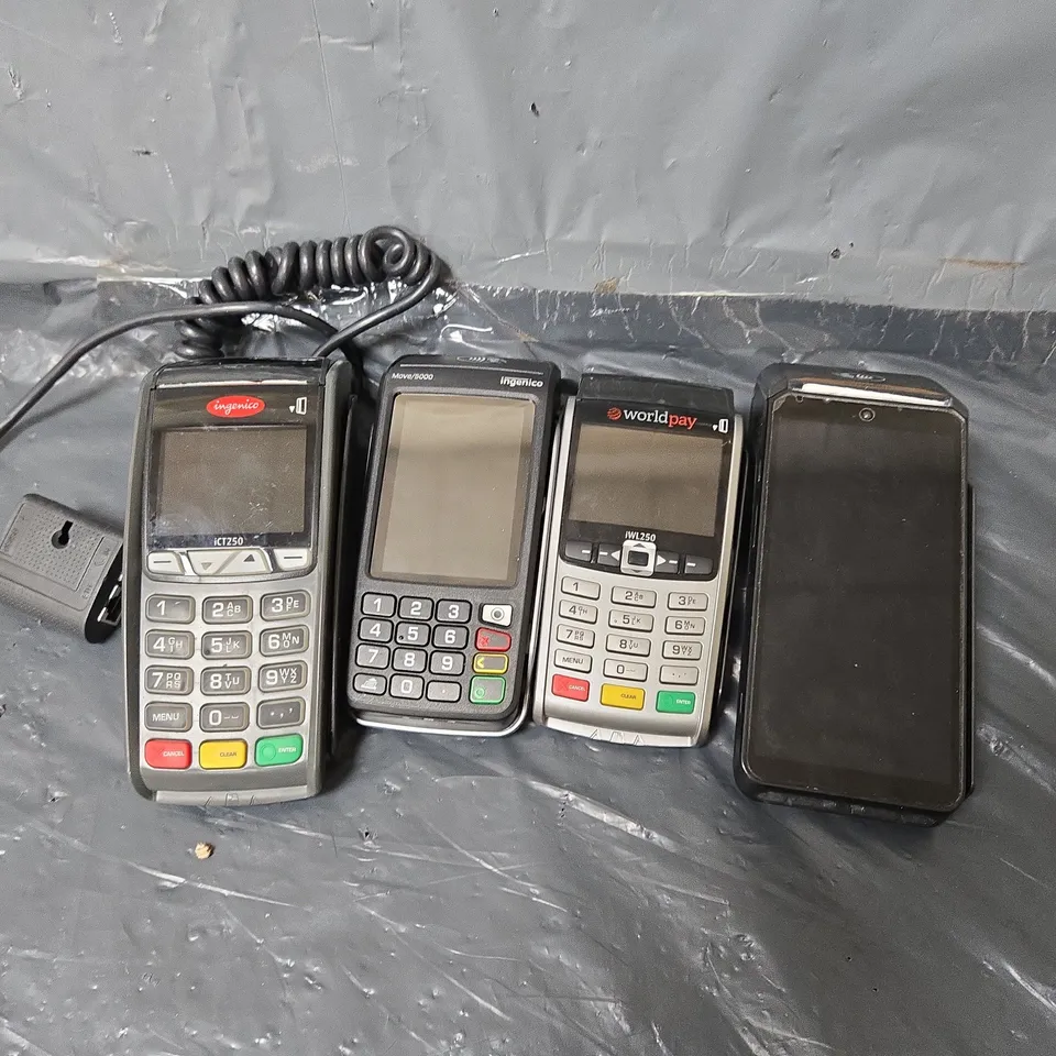 APPROXIMATELY 22 ASSORTED CARD READERS & CABLES TO INCLUDE WORLDPAY IWL250, INGENICO MOVE 500, INGENICO ICT250, ETC - COLLECTION ONLY