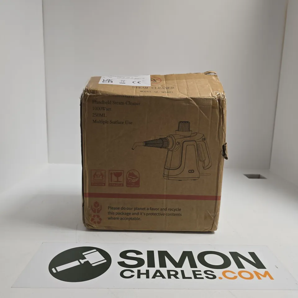 HANDHELD STEAM CLEANER – 1000W, 250ML – BOXED