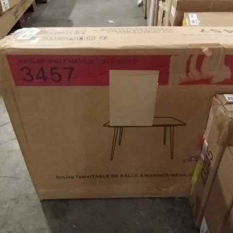 BOXED MODERN SIMPLE IMITATION MARBLE DINING TABLE