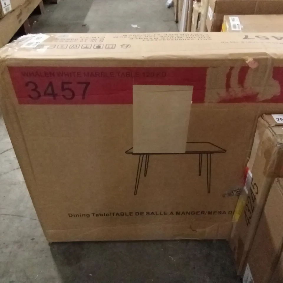 BOXED MODERN SIMPLE IMITATION MARBLE DINING TABLE