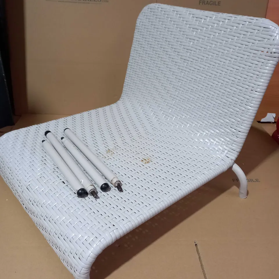 KELLY HOPPEN RATTEN EFFECT GARDEN CHAIR 