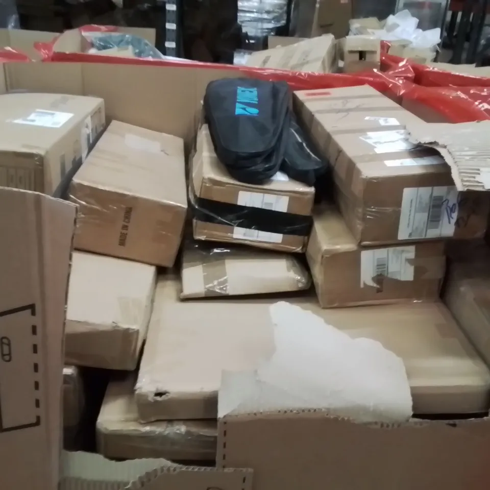 PALLET OF ASSORTED HOUSEHOLD GOODS AND PRODUCTS TO INCLUDE;AREA RUG,SAW,CLOTHES DRYER