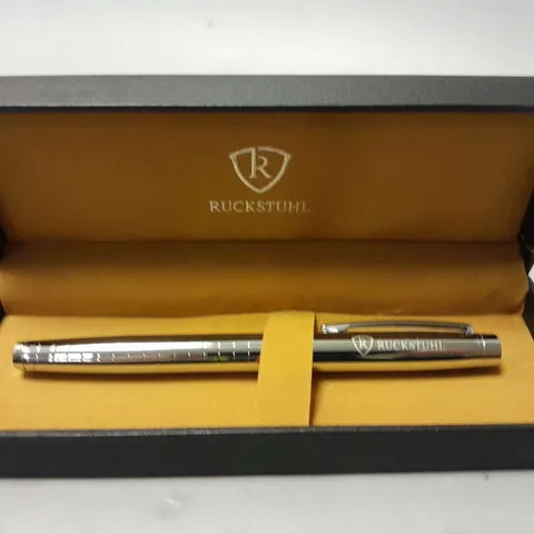 RUCKSTUHL STAINLESS STEEL LUXURY PEN IN GIFT BOX β HAND ASSEMBLED