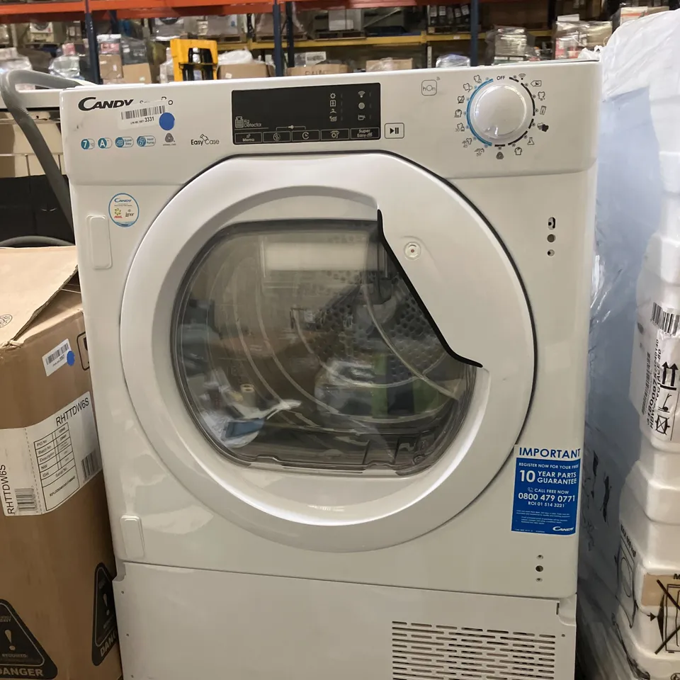 CANDY BCTDH7A1TE-80 INTEGRATED 7KG HEAT PUMP TUMBLE DRYER WHITE - UNPROCESSED RAW RETURN