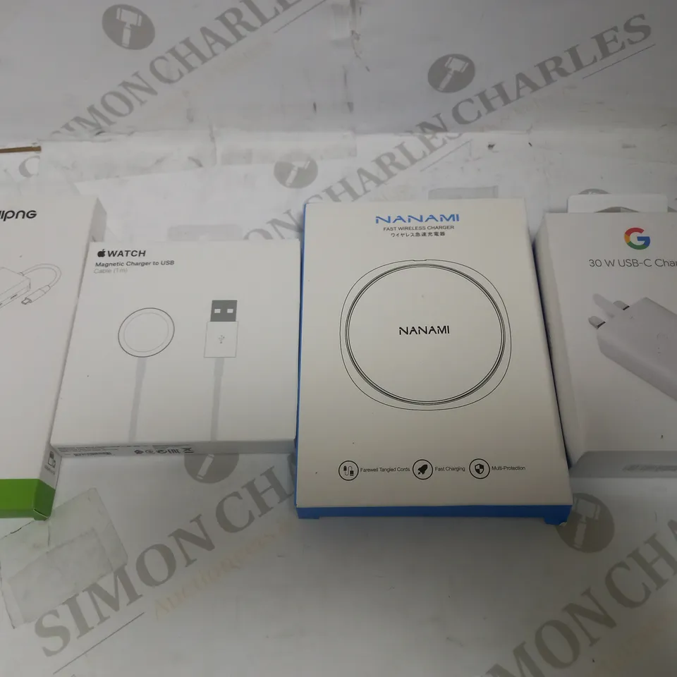 LOT OF APPROXIMATELY 20 ASSORTED COMPUTING/PHONE ACCESSORIES, TO INCLUDE USB C HUB, MAGNETIC CHARGER, ETC