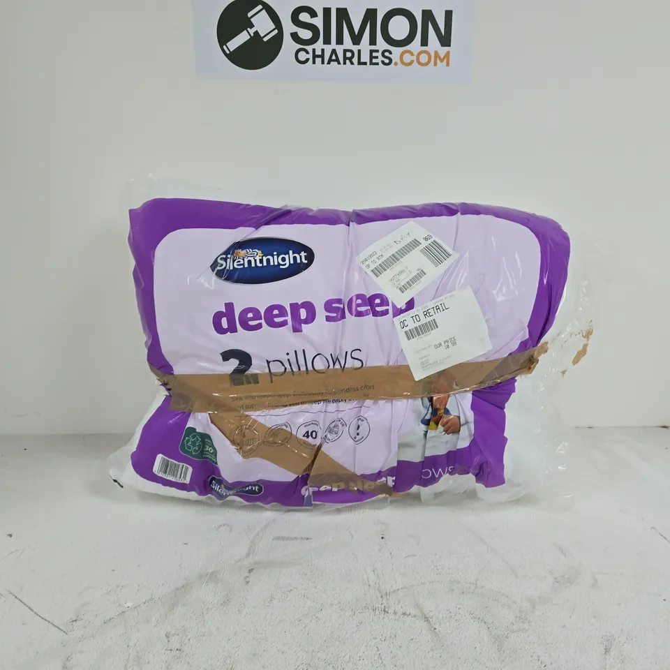 SILENTNIGHT WHITE DEEP SLEEP PILLOW PAIR