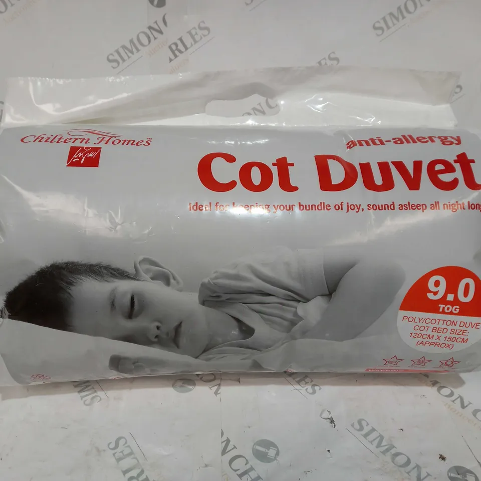 CHILTERN HOMES ANTI-ALLERGY COT DUVET 
