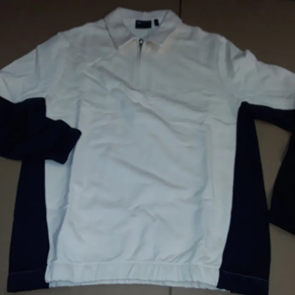 ASOS OVERSIZED HALF ZIP POLO SWEATSHIRT - M