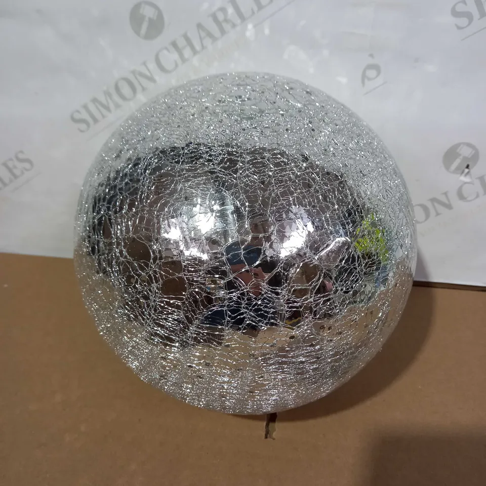 20CM BATTERY OPERATED LIT CRACKLE EFFECT BALL  RRP £21.99