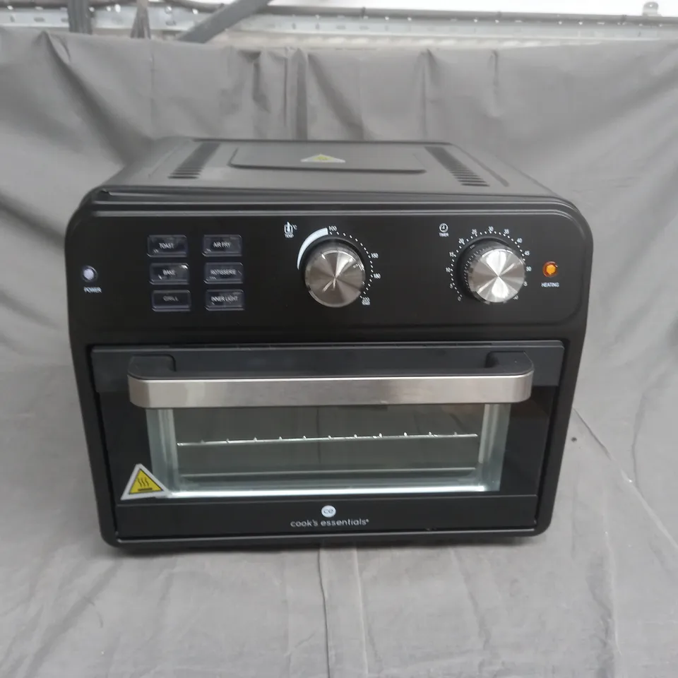 BOXED COOK'S ESSENTIAL 21-LITRE AIRFRYER OVEN IN BLACK