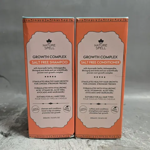 NATURE SPELL GROWTH COMPLEX SALT FREE SHAMPOO 300ML & CONDITIONER 300ML