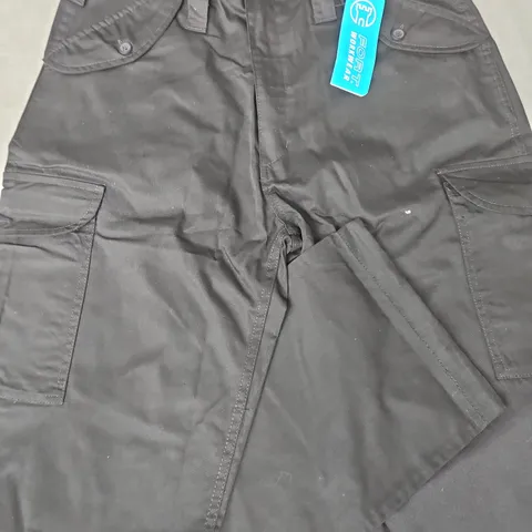 FORT WORKWEAR BLACK COMBAT TROUSERS - W36/L29