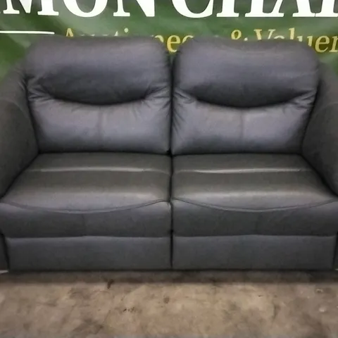 QUALITY BRITISH DESIGNED & MANUFACTURED G PLAN JACKSON 3 SEATER SOFA CAMBRIDGE PETROL BLUE LEATHER