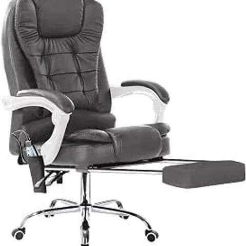 BOXED MASSAGE CHAIR IN DARK GREY (UNTESTED)