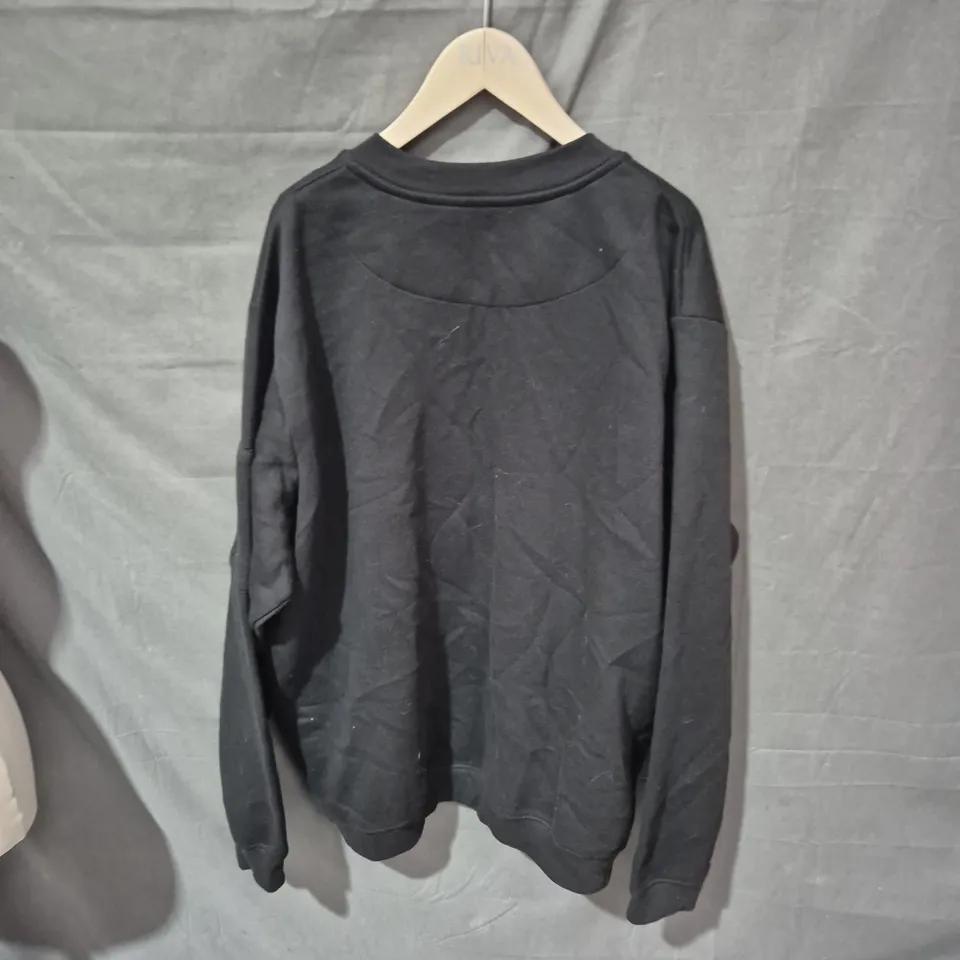 BOOHOOMAN BOMBER JACKET – BLACK, ZIP FRONT, SIZE 3XL