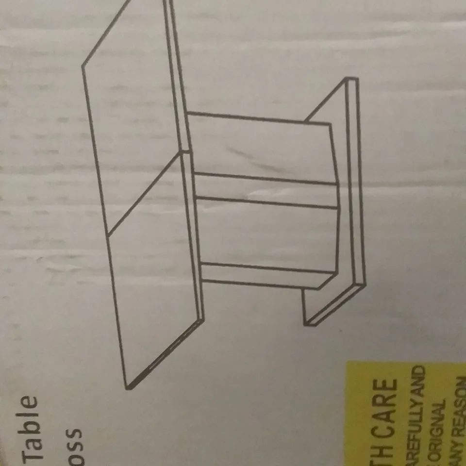 BOXED DESIGNER BELMONT EXTENDABLE DING TABLE SMALL  IN WHITE AND GREY GLOSS- 120-160X76X90CM (3 BOXES )