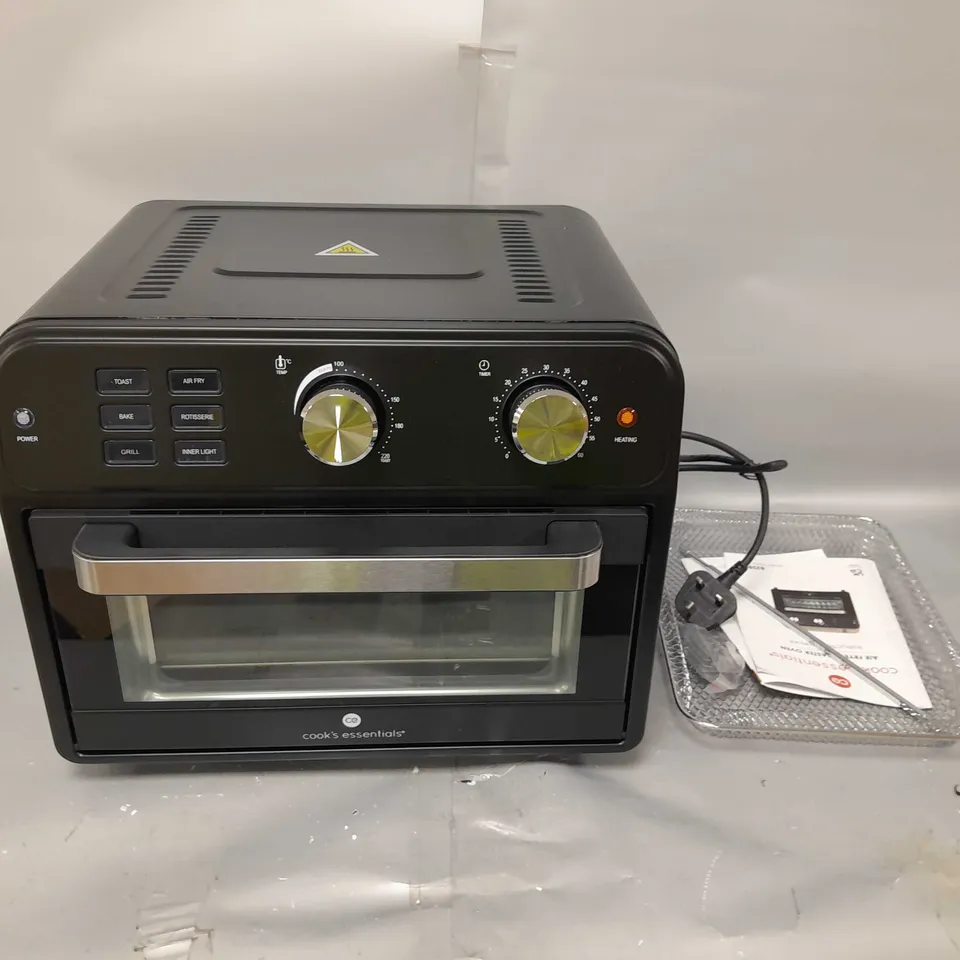 COOKS ESSENTIAL - 21 LITRE - AIRFRYER OVEN - BLACK 