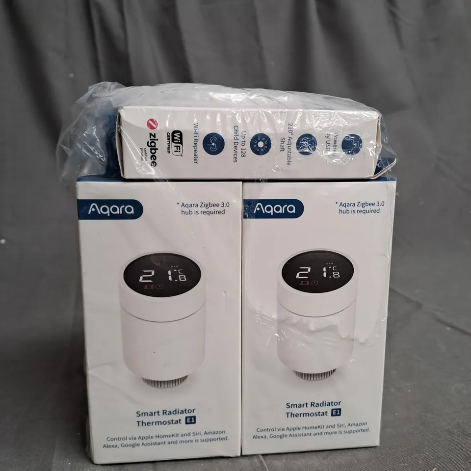 BOXED AQARA - RADIATOR THERMOSTAT E1 - SRTS-A01 - SET OF 2 