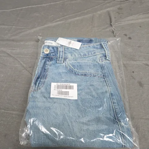 BAGGED HOLLISTER PALE DENIM JEANS - SIZE W27