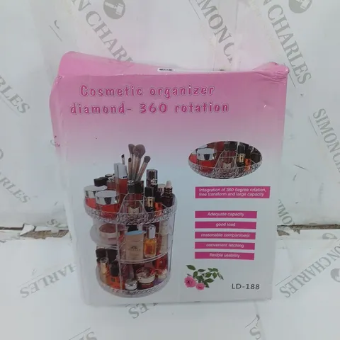 BOXED COSMETICS ORGANIZER DIAMOND 