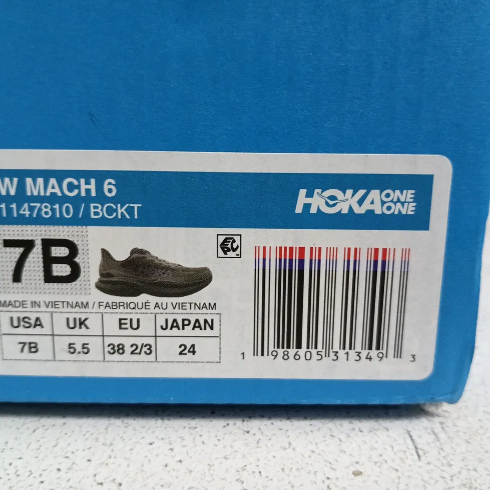 HOKA MACH 6 RUNNING SHOES SIZE 5.5
