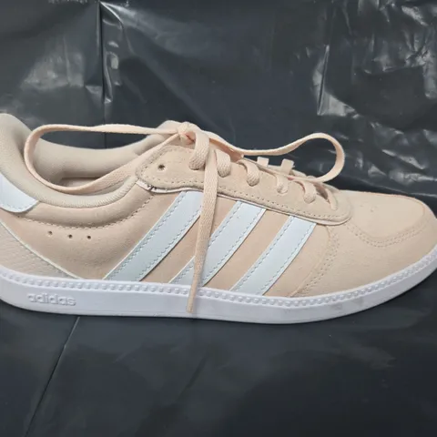 ADIDAS WOMENS BREAKNET SLEEK SUEDE TRAINERS IN PINK - UK 5