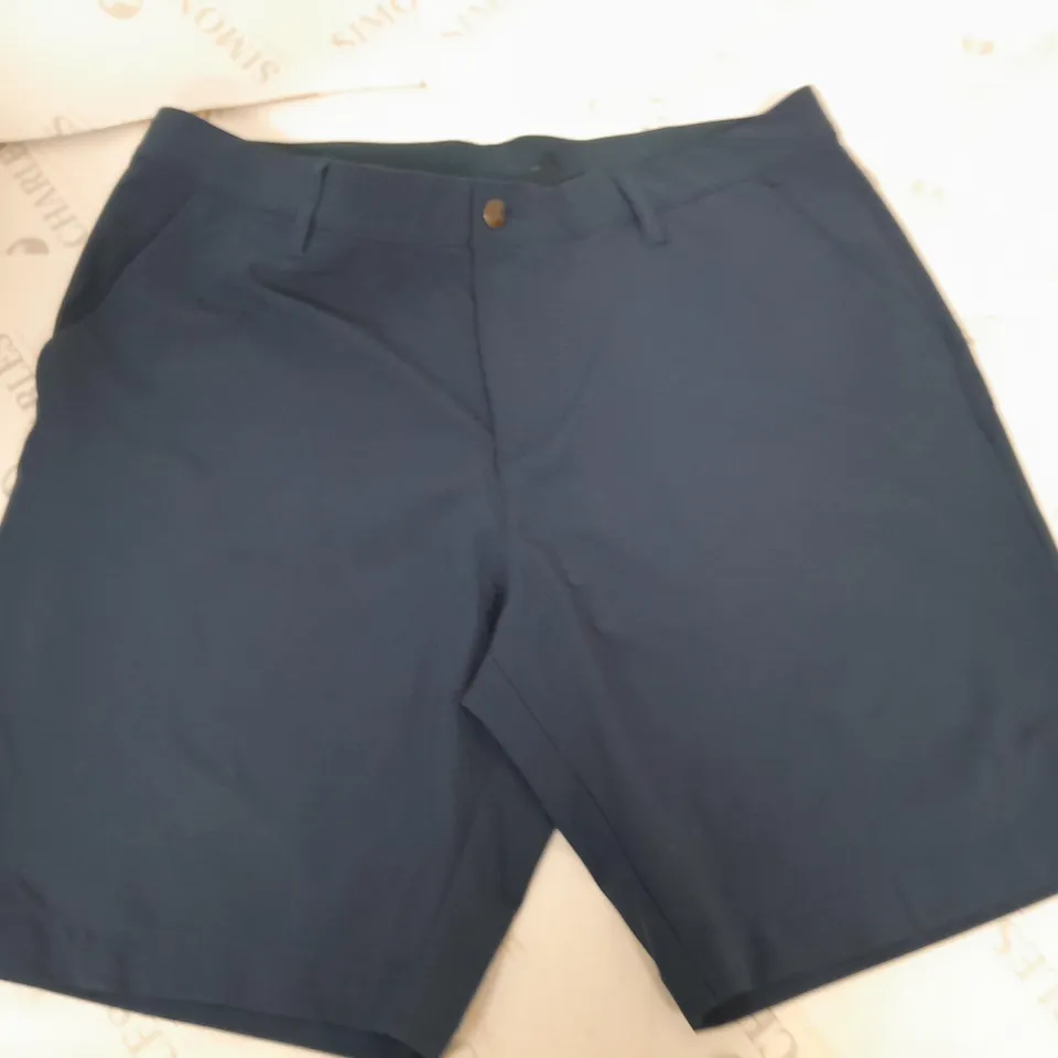 ADIDAS BLUE SHORTS - UK 34"