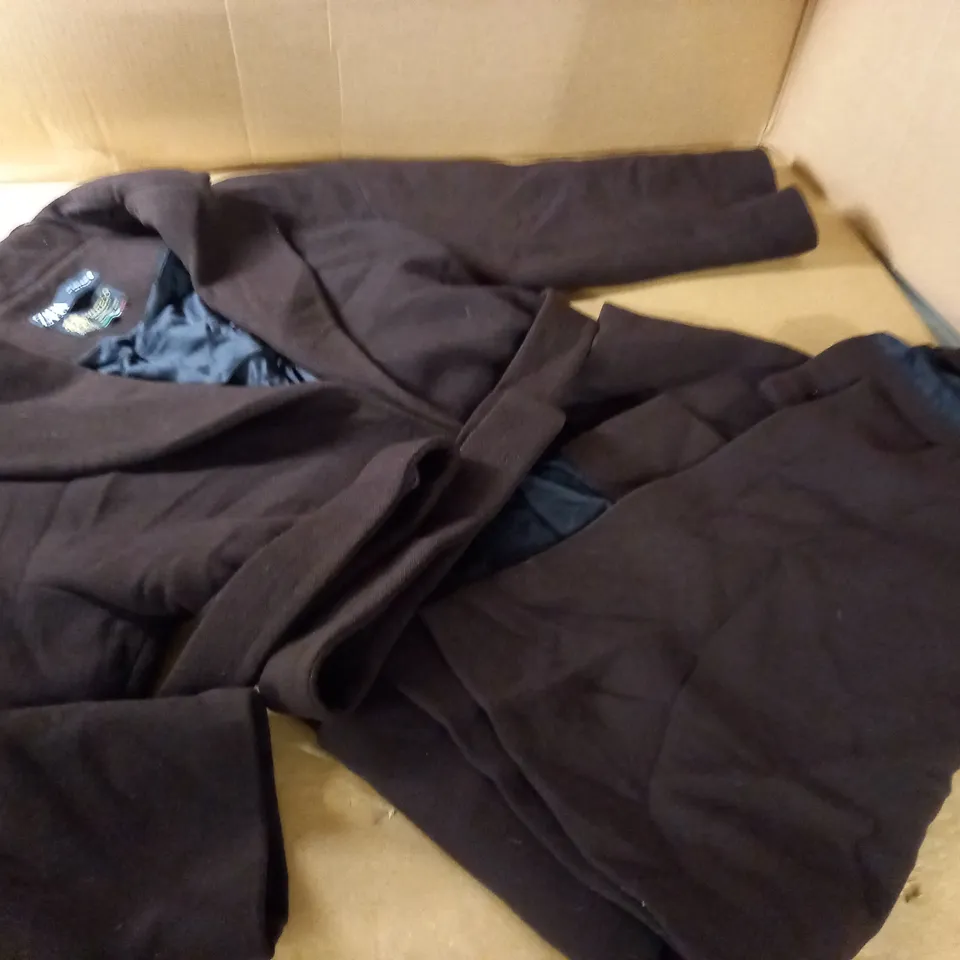 ZARA MANTECO BELTED MAXI COAT IN BROWN - EUR S