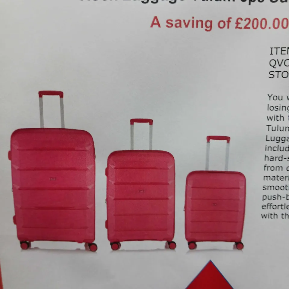 ROCK LUGGAE TULUM 3PC SUITCASE SET