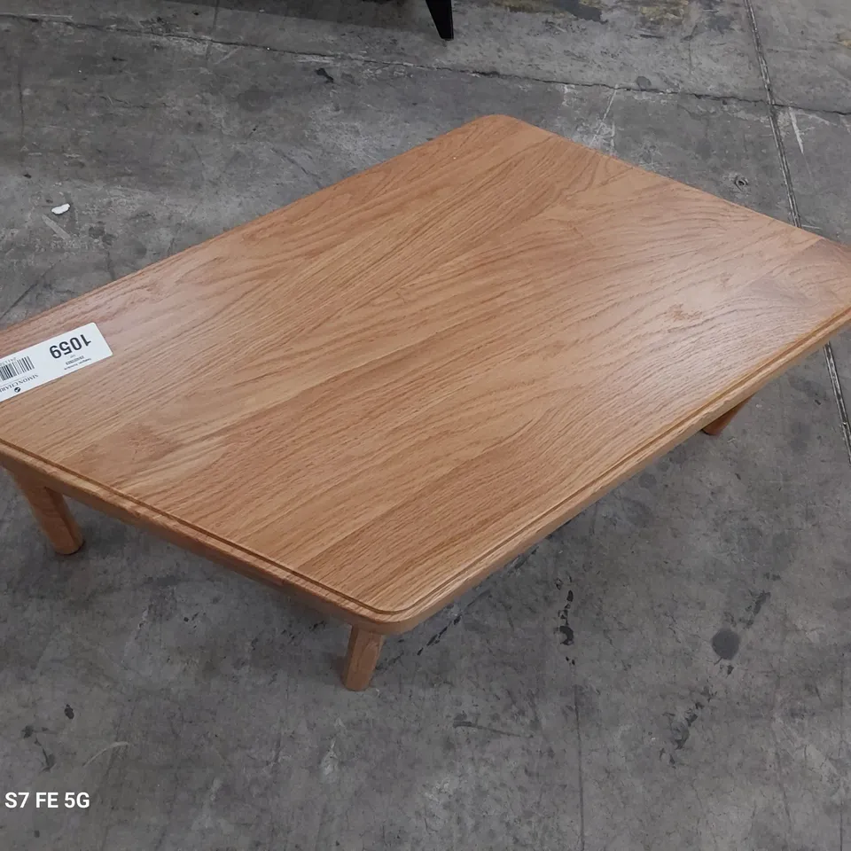 BOXED DESIGNER SONOAH SOLID OAK COFFEE TABLE 