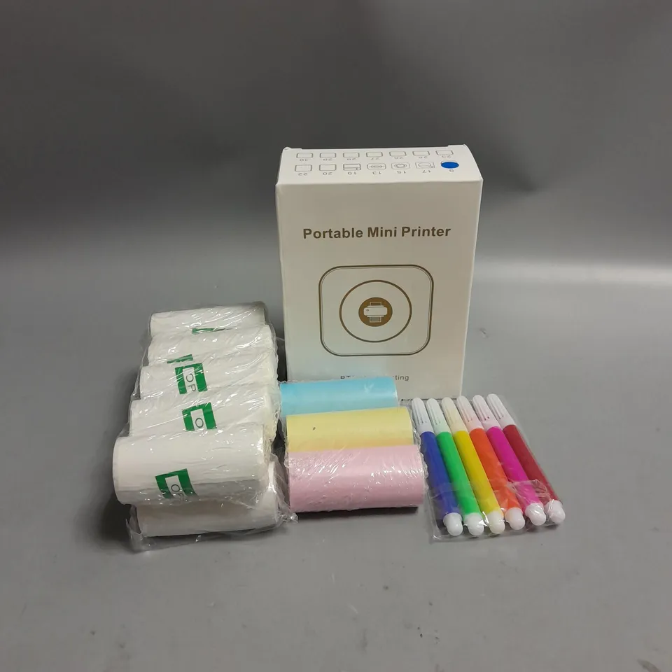 BOXED PORTABLE MINI PRINTER PHOTO, WEBSITE AND LABEL PRINTING