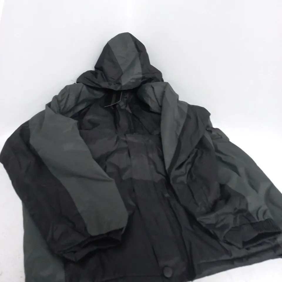 CHARLES NORTON MEN'S WATER-RESISTANT JACKET – BLACK/GREY, SIZE M