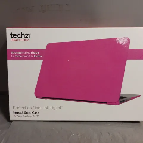 BOXED APPLE MACBOOK AIR 11" TECH21 IMPACT SNAP LAPTOP CASE HARD COVER PINK COLOR