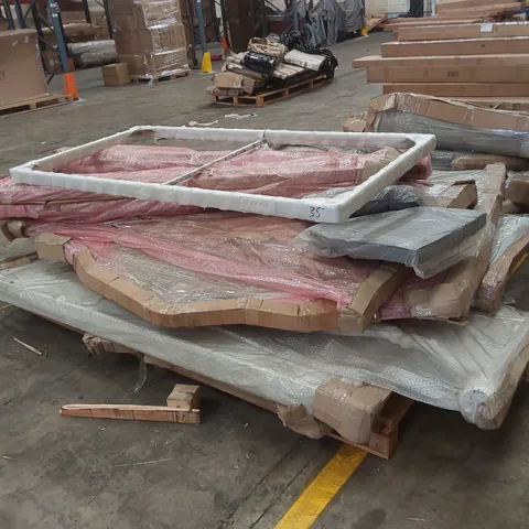 PALLET OF ASSORTED HOMESDIRECT365 FURNITURE PARTS - MAINLY BED PARTS