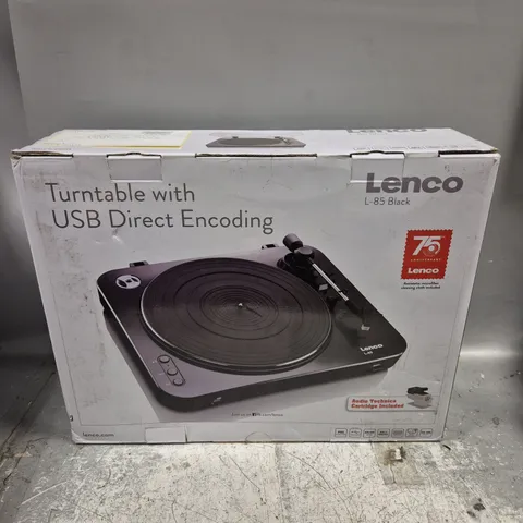 LENCO L-85 TURNTABLE IN BLACK