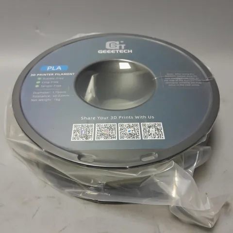 BOXED GREENTECH PLA 1.75mm 3D PRINTER FILAMENT MATTE LIGHT GREY
