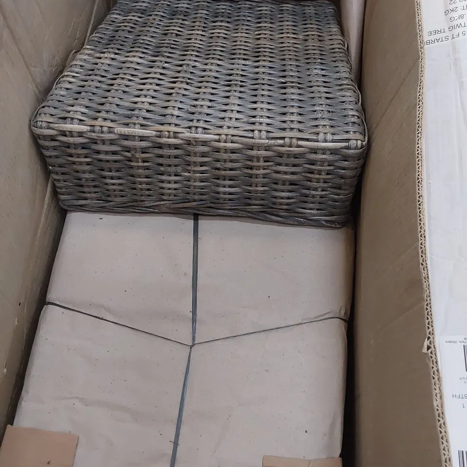 PAIR OF BOXED RATTAN CHAIRS 