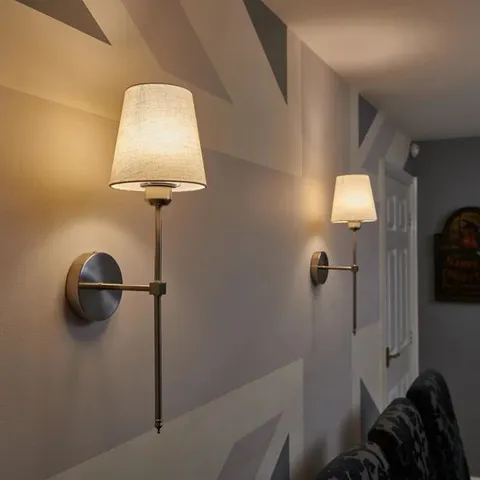 BOXED OMNIANCE MONACO RECHARGEABLE WIRELESS WALL LIGHTS WITH REMOTE 