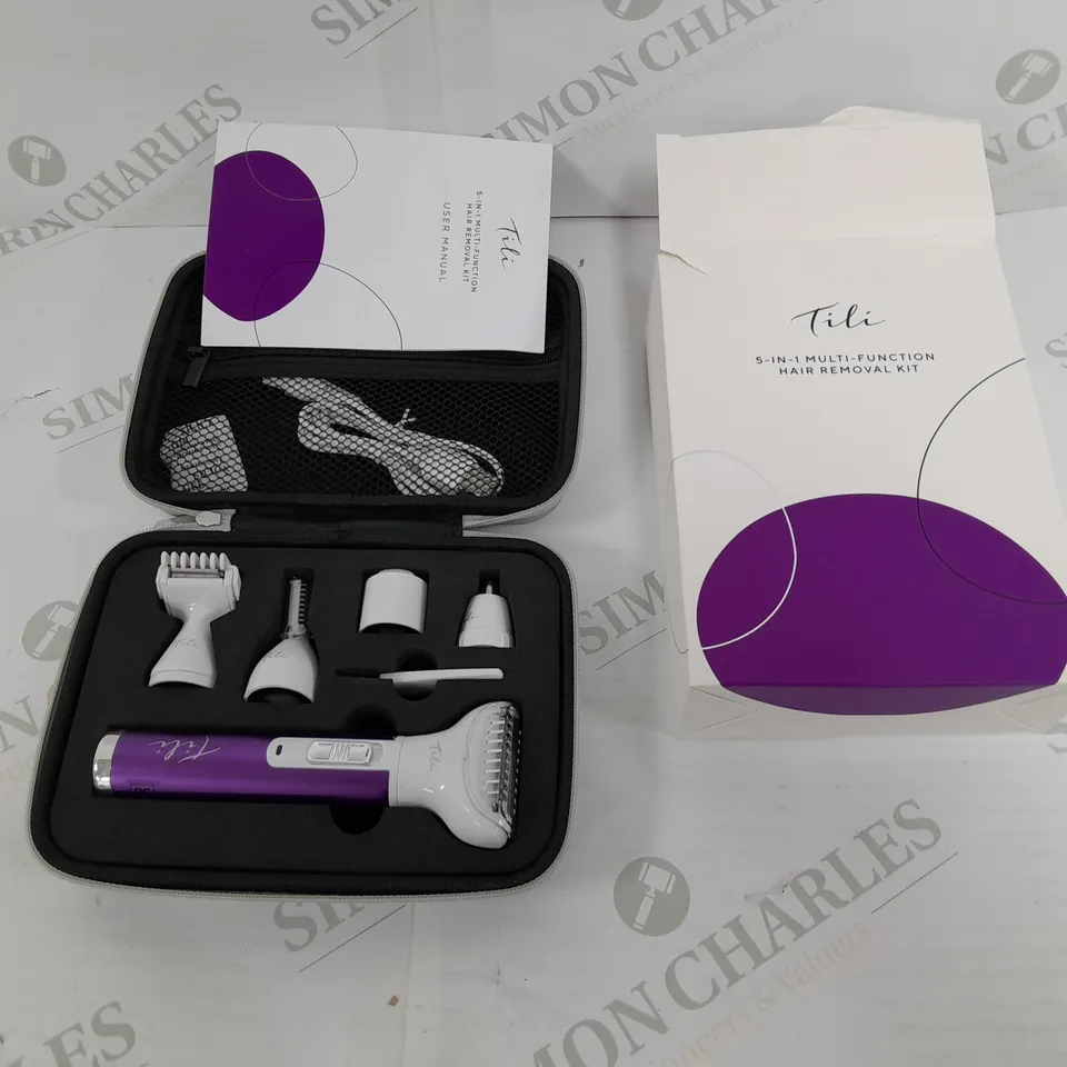 TILI 5-IN-1 MULTI-FUNCTION HAIR REMOVAL KIT PURPLE
