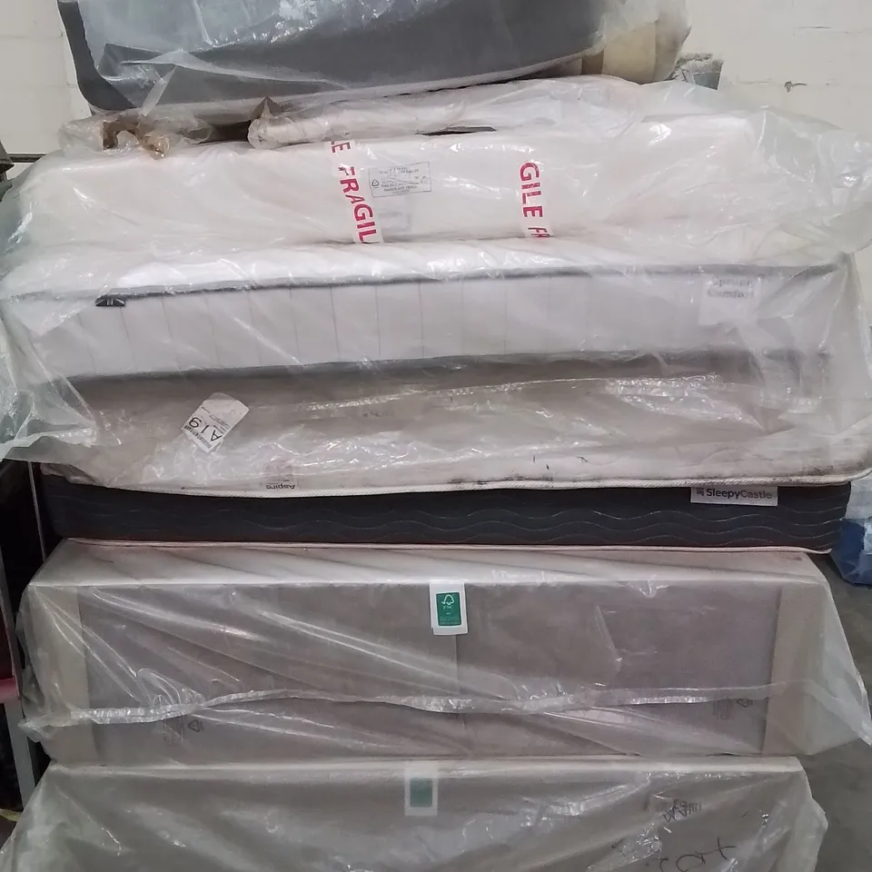 PALLET CONTAINING VARIOUS ASSORTED MATTRESSES AND DIVAN BED BASES