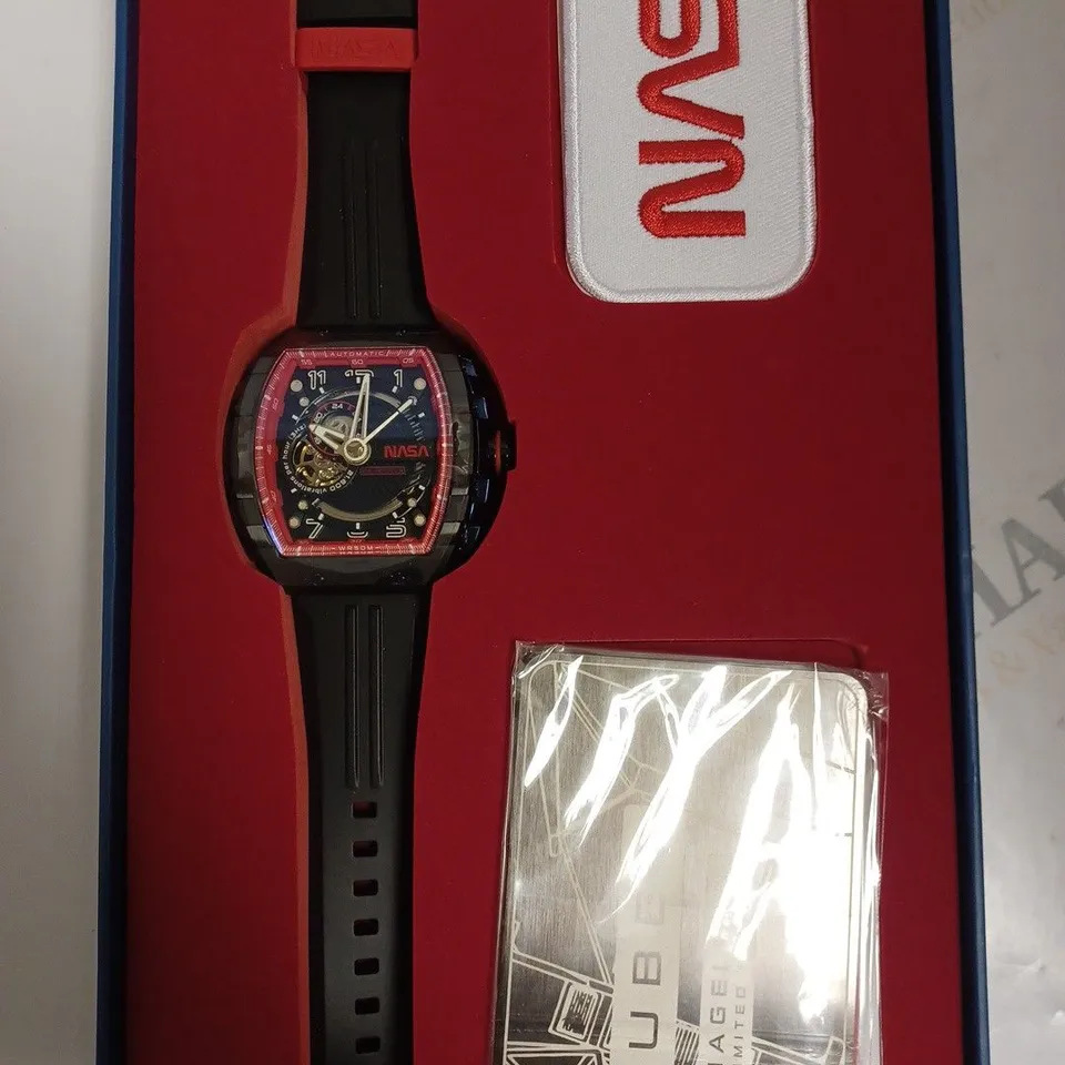 BOXED NUBEO X NASA LIMITED EDITION 40/100 WATCH BLACK