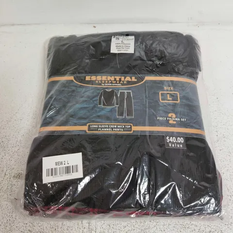 BAGGED ESSENTIAL SLEEPWEAR BY SEVEN APPAREL 2 PIECE PAJAMA SET - LARGE