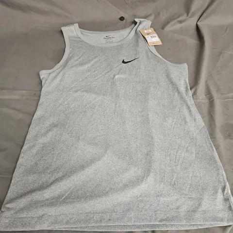 NIKE LEGEND DRI-FIT VEST IN TUMBLED GREY SIZE M