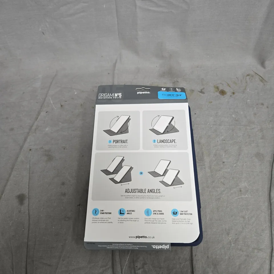 PIPETTO ORIGAMI 5 ROTATING FOLIO CASE FOR IPAD AIR 11 10.9 INCH – BLUE 4TH/5TH/6TH GEN UNBOXED