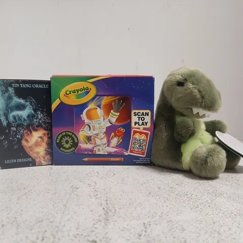 APPROXIMATELY 15 ASSORTED TOYS AND GAMES TO INCLUDE CRAYOLA GLOW IN THE DARK STICKERS, ETC
