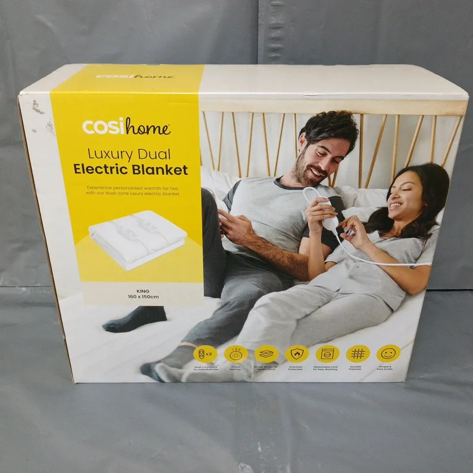 BOXED COSIHOME LUXURY DUAL ELECTRIC BLANKET - KING