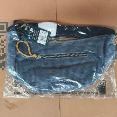 BAGGED WHITE STUFF MEADOW CORDUROY BAG IN BLUE - ONE SIZE