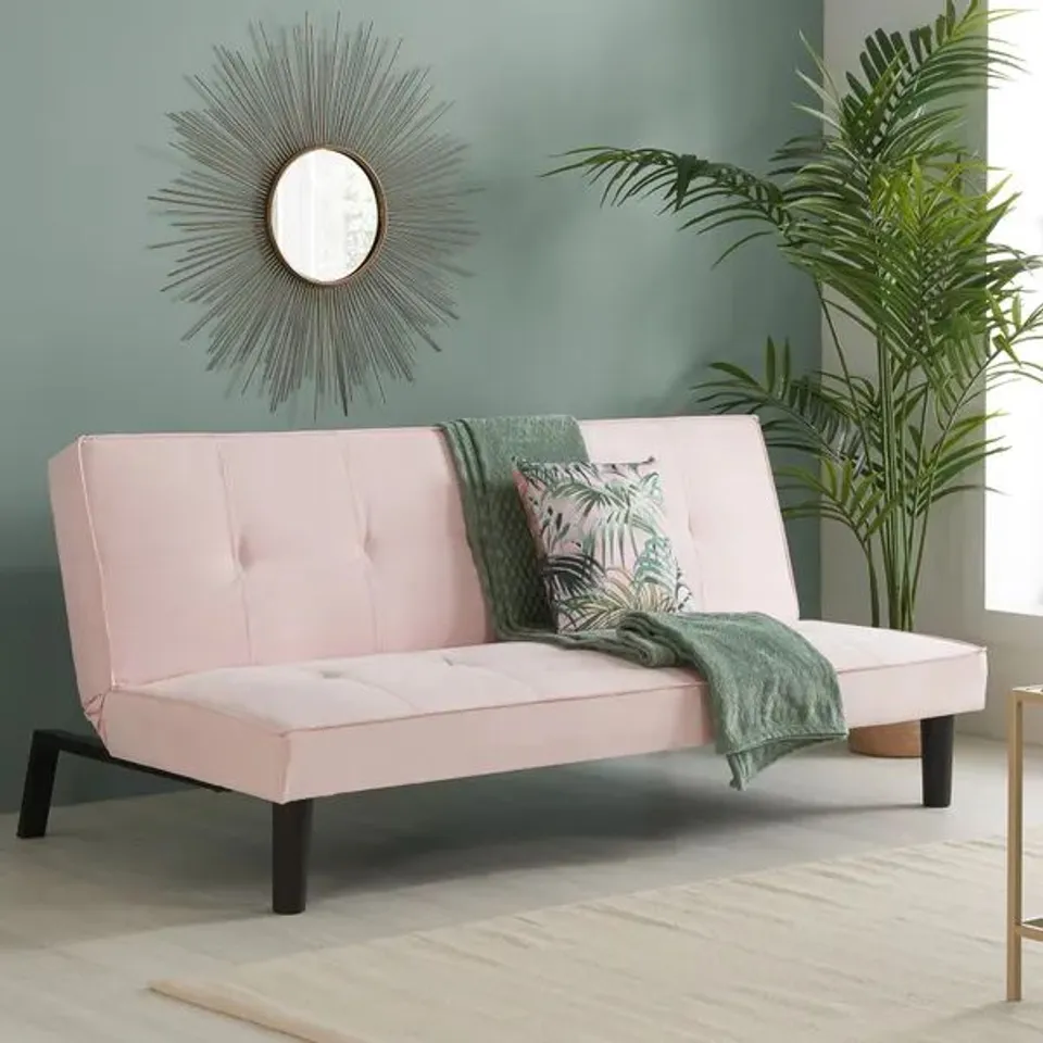 BOXED BIRLEA AURORA SOFA BED - BLUSH PINK (1 BOX)