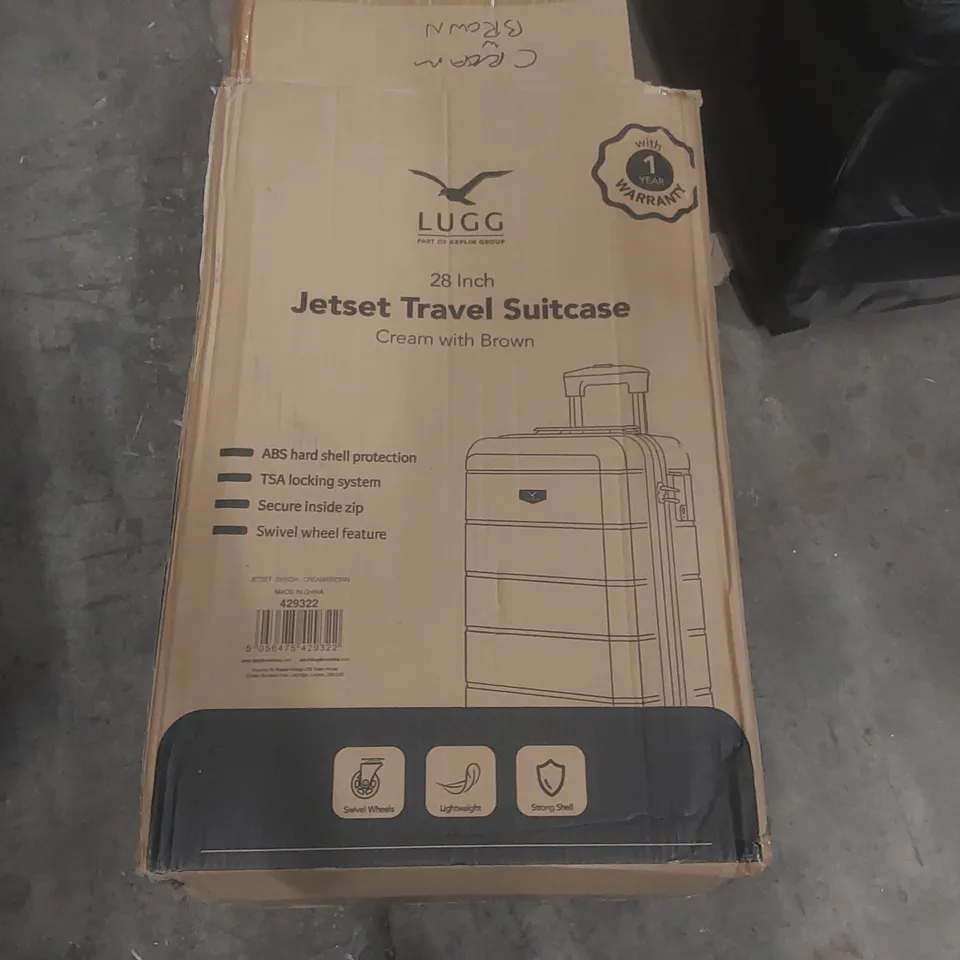 BOXED LUGG TRAVEL SUITCASE