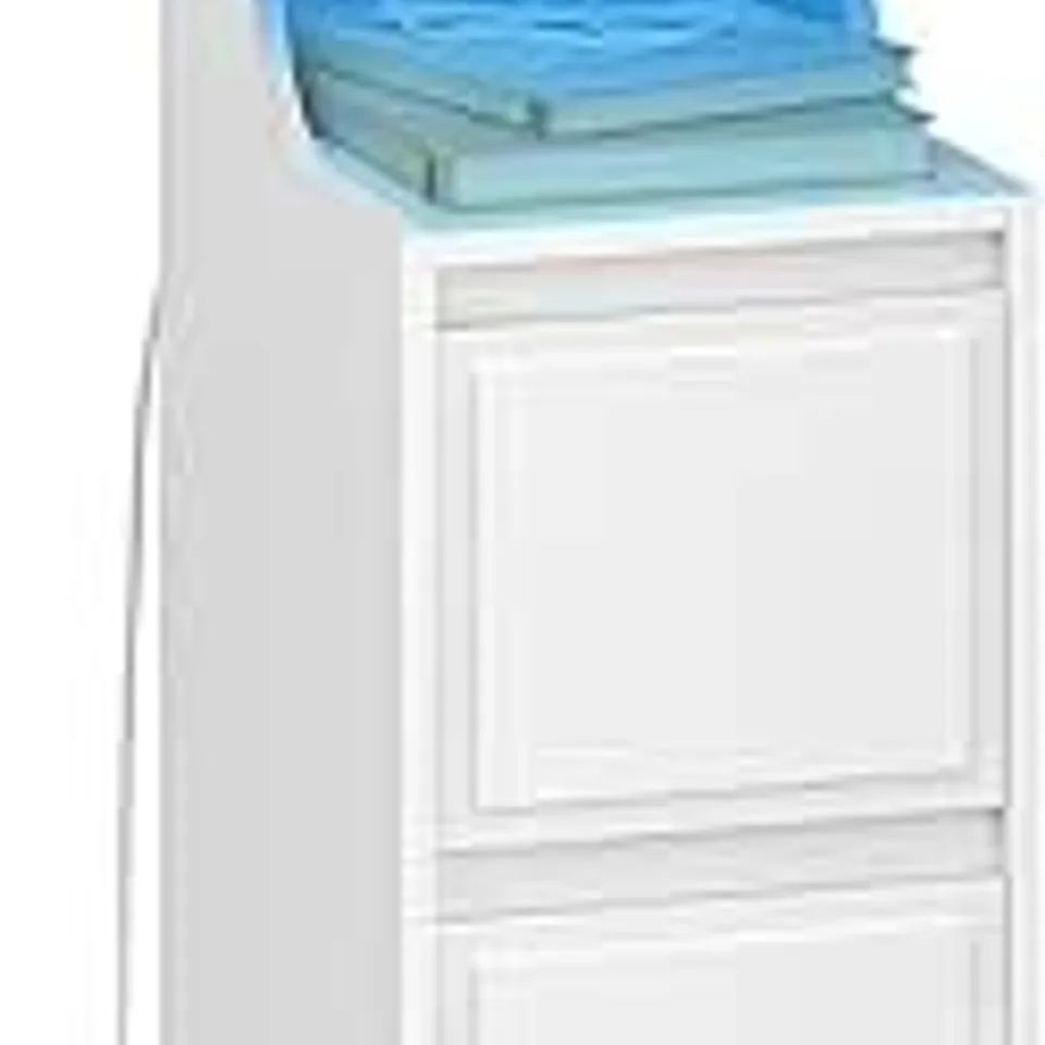BOXED HZUANERI SLIM BEDSIDE TABLE WITH LED LIGHTS (1 BOX)